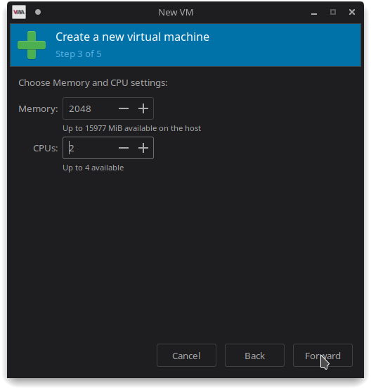 Step 3 - Create Virtual Machine