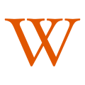 Wikipeida w orange.svg